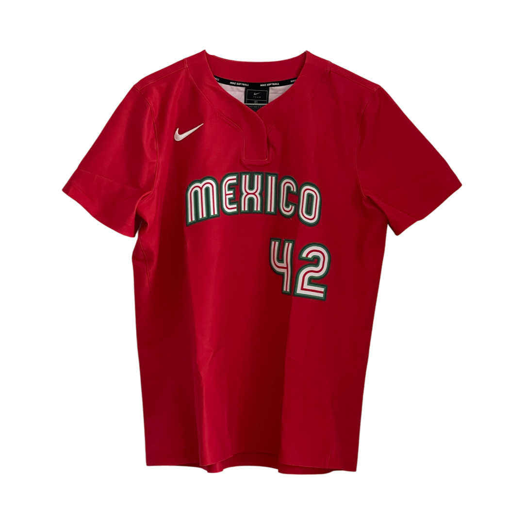 Jersey Nike Rojo Mexico Version Jugadora (Hernandez #42 XL)