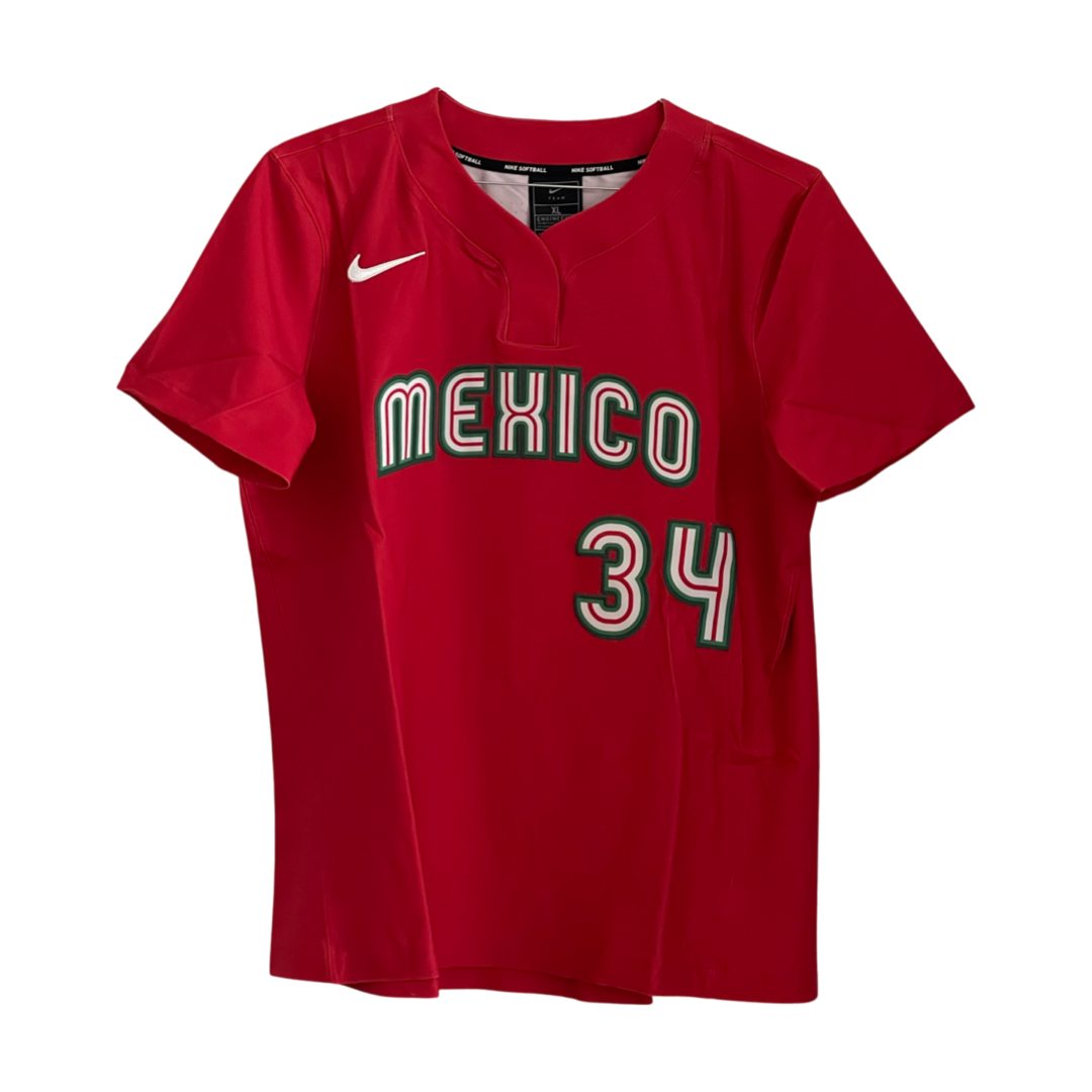 Jersey Nike Rojo Mexico Version Jugadora (#34 XL)
